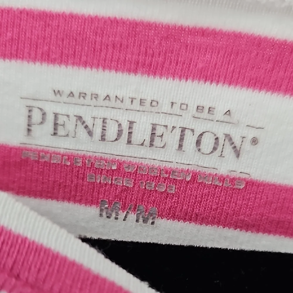 Pendleton Pink and White Striped Top - Picture 2 of 3